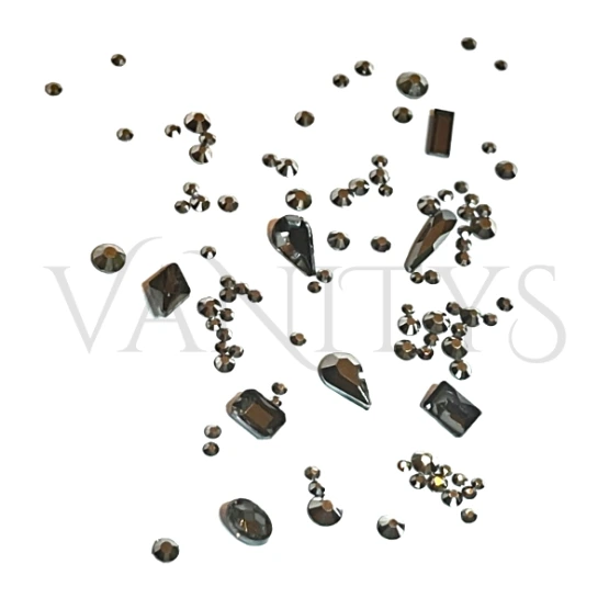 [RHS-MHE-01] Rhinestones Mix Hematite