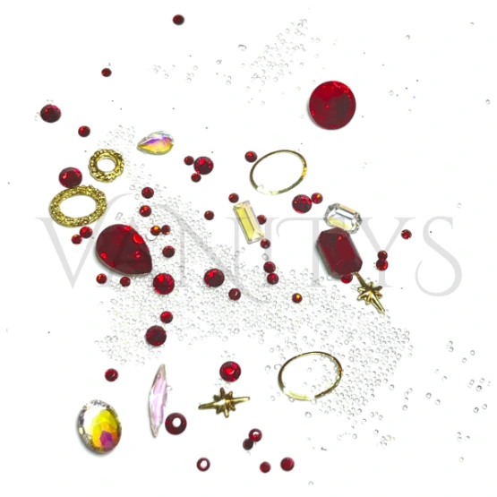 [RHS-MRD-01] Rhinestones Mix Red